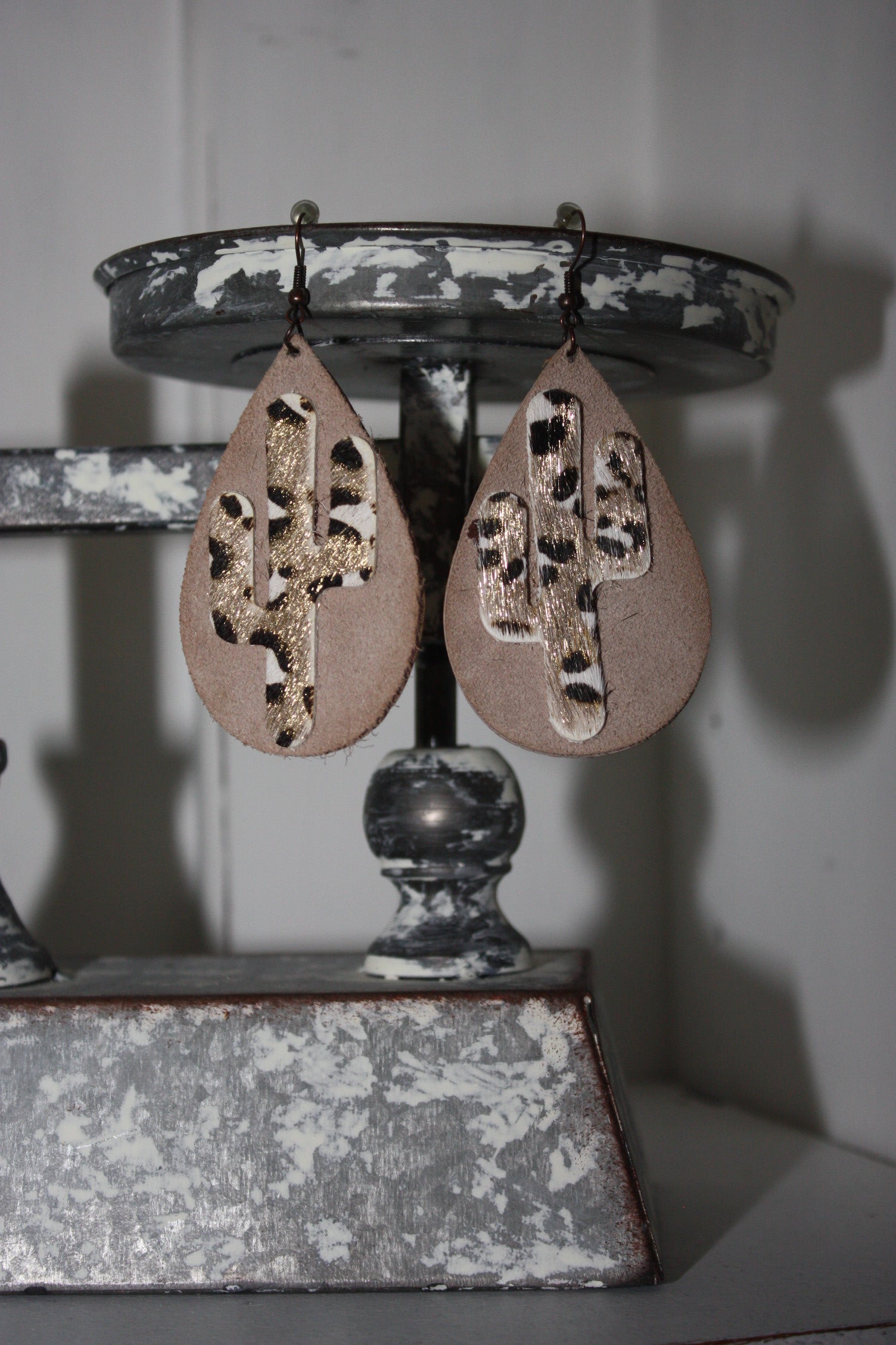 Cactus Teardrop Earrings