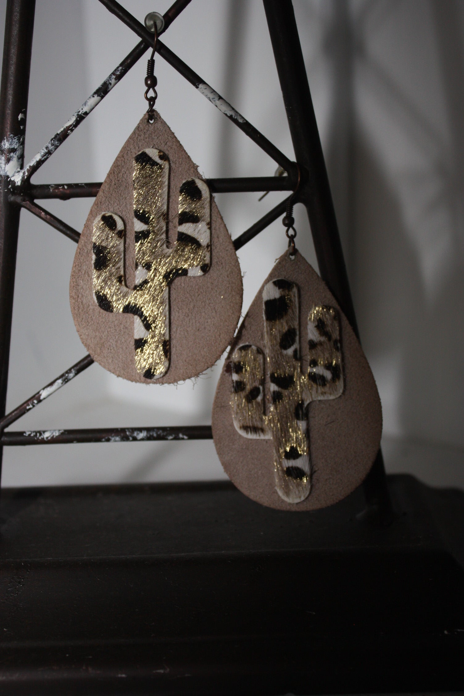 Cactus Teardrop Earrings